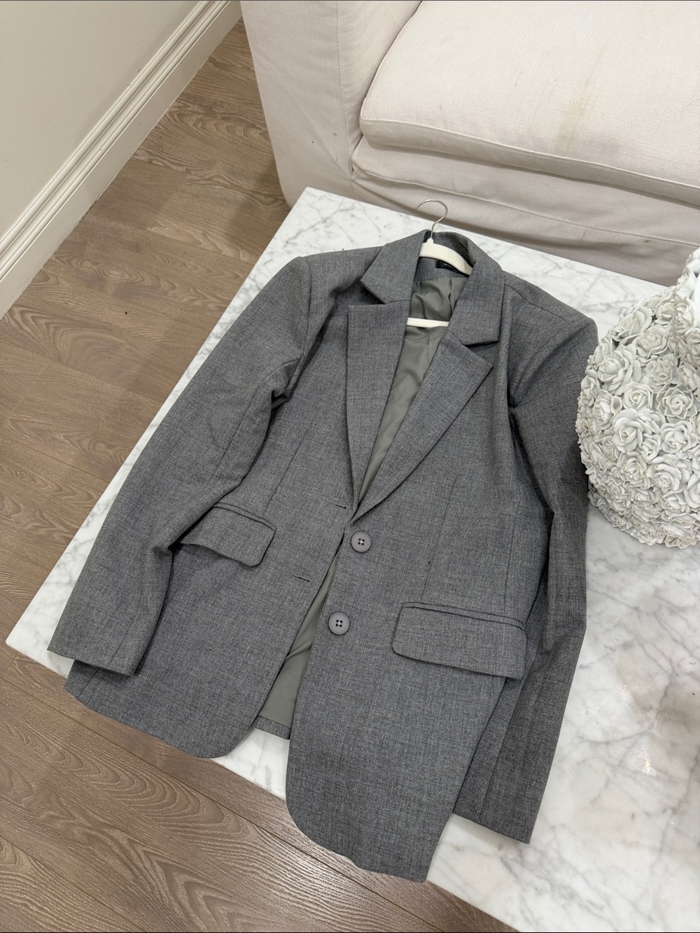 Classic Gray Men's Tailored Blazer